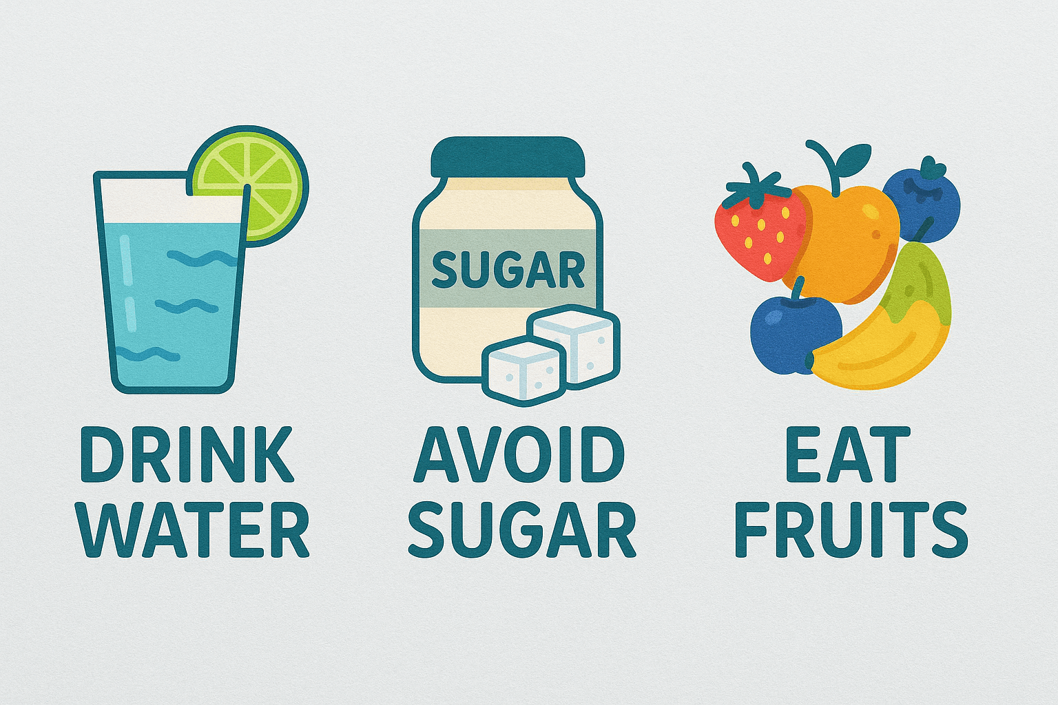 Infografica con consigli nutrizionali